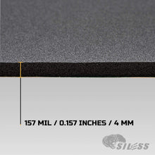 Siless Liner 157 mil (4 mm) 51 sqft Car Sound Deadening Closed Cell Foam & Heat Insulation mat - PE Foam Sound Deadener Material & Heat Barrier