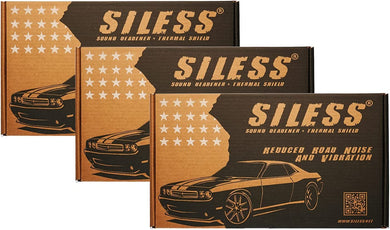 Siless 80 mil (2mm) 108 sqft Car Sound Deadening mat - Butyl Automotive Sound Deadener - Noise Insulation and Vibration Dampening Material (108 sqft)