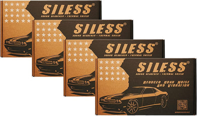 Siless 80 mil (2mm) 144 sqft Car Sound Deadening mat - Butyl Automotive Sound Deadener - Noise Insulation and Vibration Dampening Material (144 sqft)