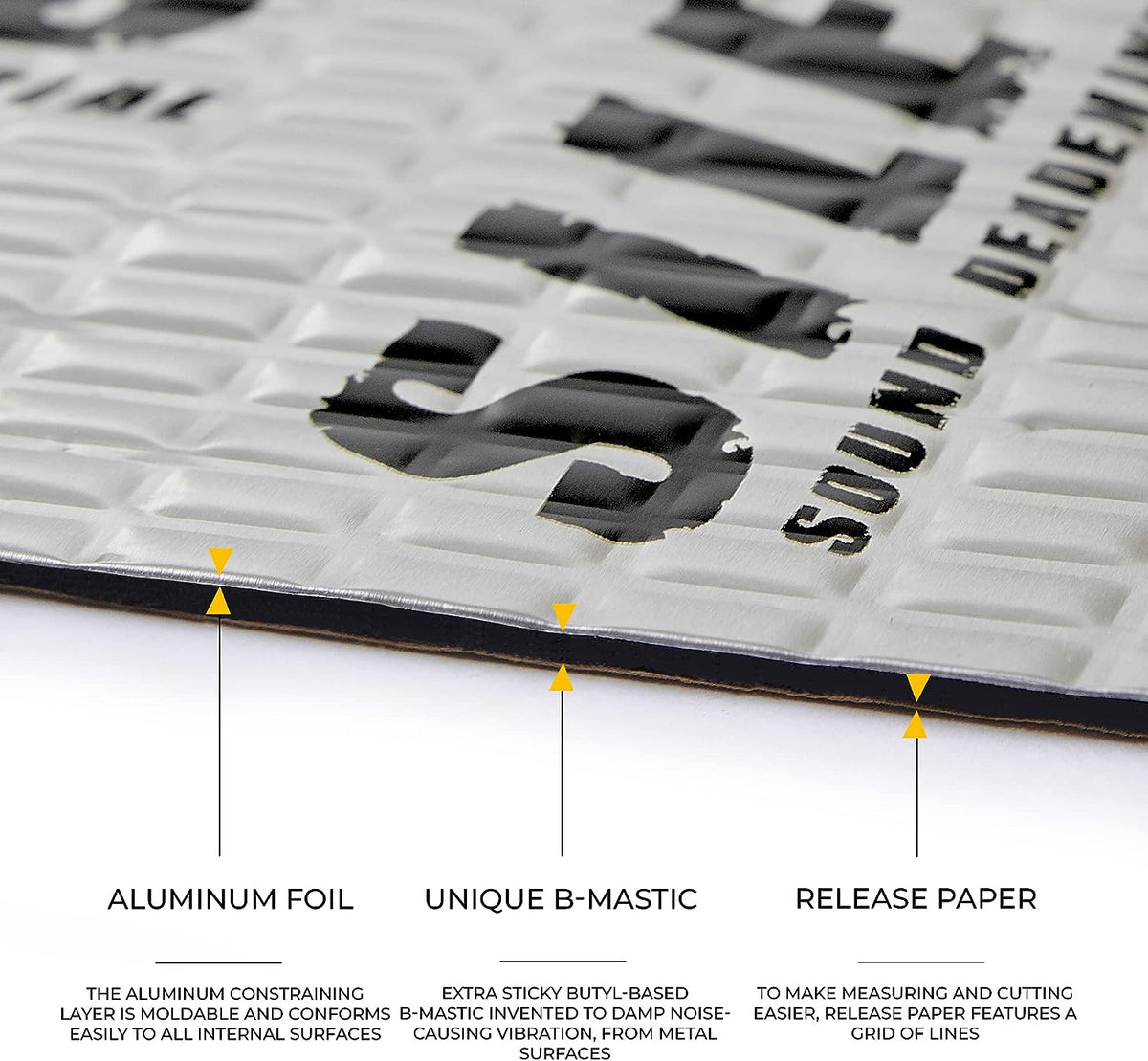 80 Mil 10 Sqft Car Sound Deadening Mat, Butyl Automotive Sound Deadener Replacement High Reduction Auto Parts Deadener Mat 50cmx100cmx6mm 1103cca1 67e7 40fe Bdcd 273b0b816d0d.6010800a81b8577e9eebd185806a0a1b