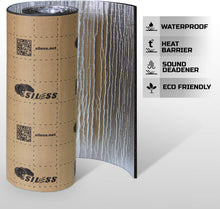 Siless Liner 157 (4 mm) mil 36 sqft Aluminum Foil Liner Car Closed Cell Foam & Heat Insulation mat - PE Foam Material & Heat Barrier
