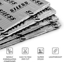 Siless 80 mil (2mm) 108 sqft Car Sound Deadening mat - Butyl Automotive Sound Deadener - Noise Insulation and Vibration Dampening Material (108 sqft)