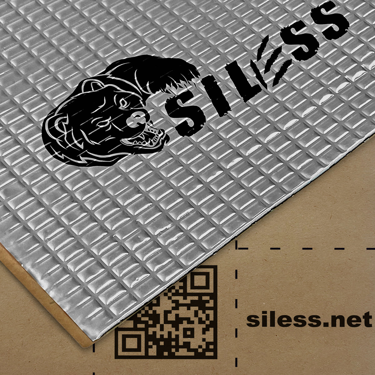 Siless Geluidsisolerende Mat – 80 Mil (2 Mm) – 36 Sqft – 14 Vellen – Voor Auto, Deuren, Kofferbak – Anti-trilling En Geluidsdemping