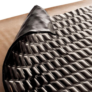 Siless Black 80 mil (2mm) 72 sqft Car Sound Deadening mat - Butyl Automotive Sound Deadener - Noise Insulation and Vibration Dampening Material (72 sqft)