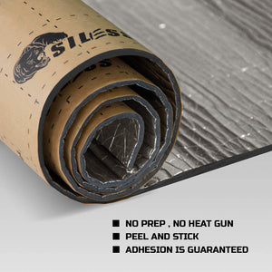 Siless Liner 157 (4 mm) mil 72 sqft Aluminum Foil Liner Car Closed Cell Foam & Heat Insulation mat - PE Foam Material & Heat Barrier